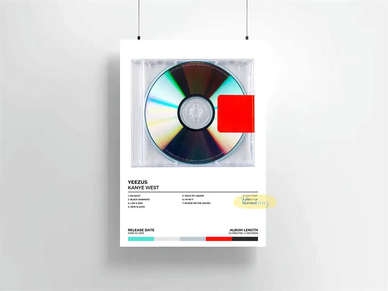 Kanye West Album Poster — Aesthetic Music Wall Art