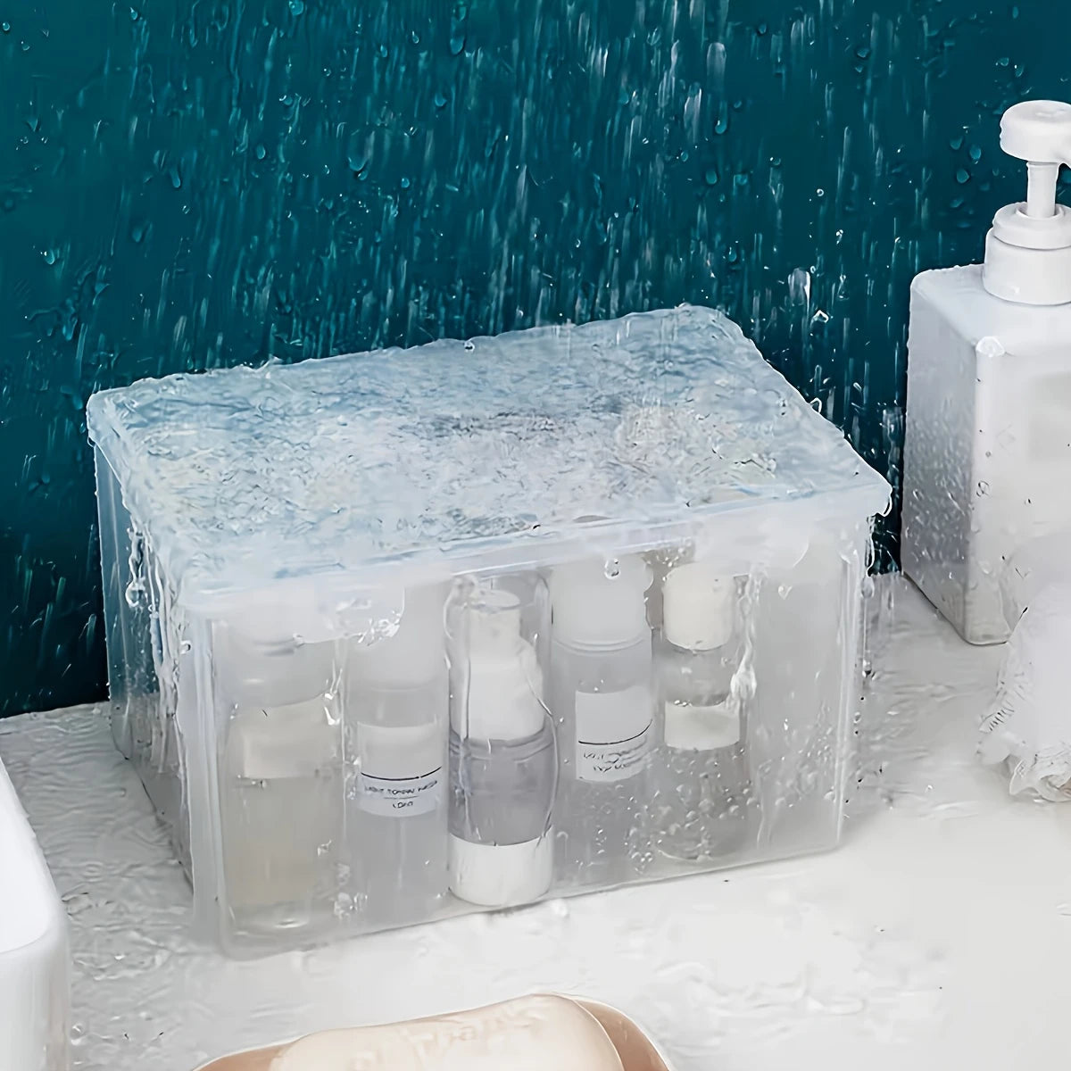 Large Clear Plastic Storage Box — Aesthetic Organizer