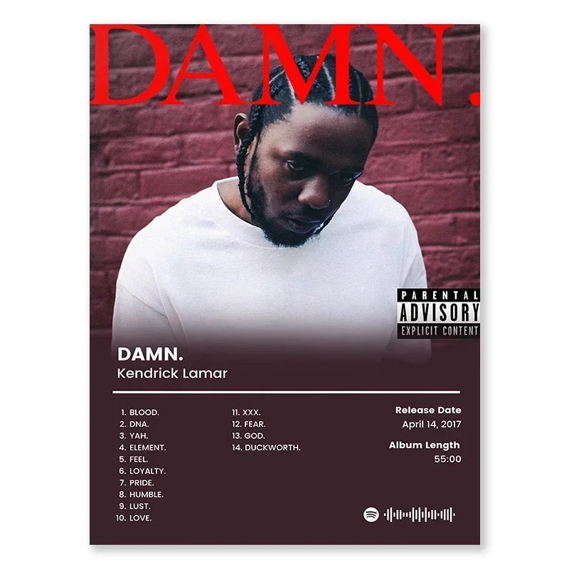Hip Hop Music Poster — Aesthetic Canvas Wall Art