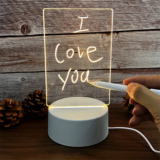 LED Message Board Night Light — Customizable Desk Lamp