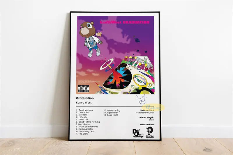 Kanye West Album Poster — Aesthetic Music Wall Art