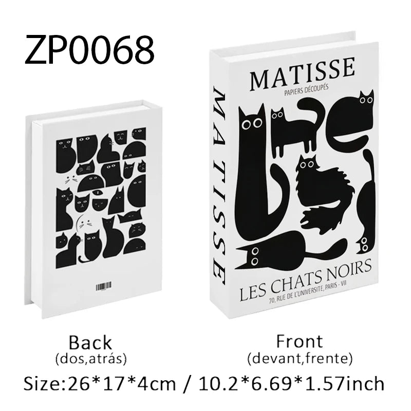 Aesthetic Fake Books Decor Set — Bedroom Shelf Ornaments
