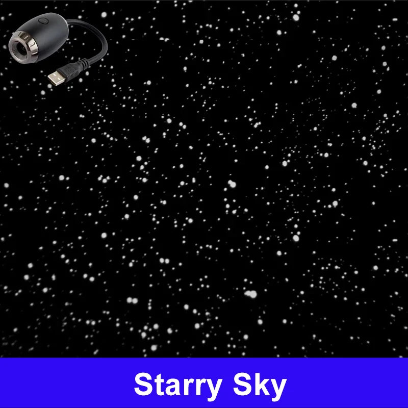 LED Starry Sky Galaxy Projector Night Light – USB Powered