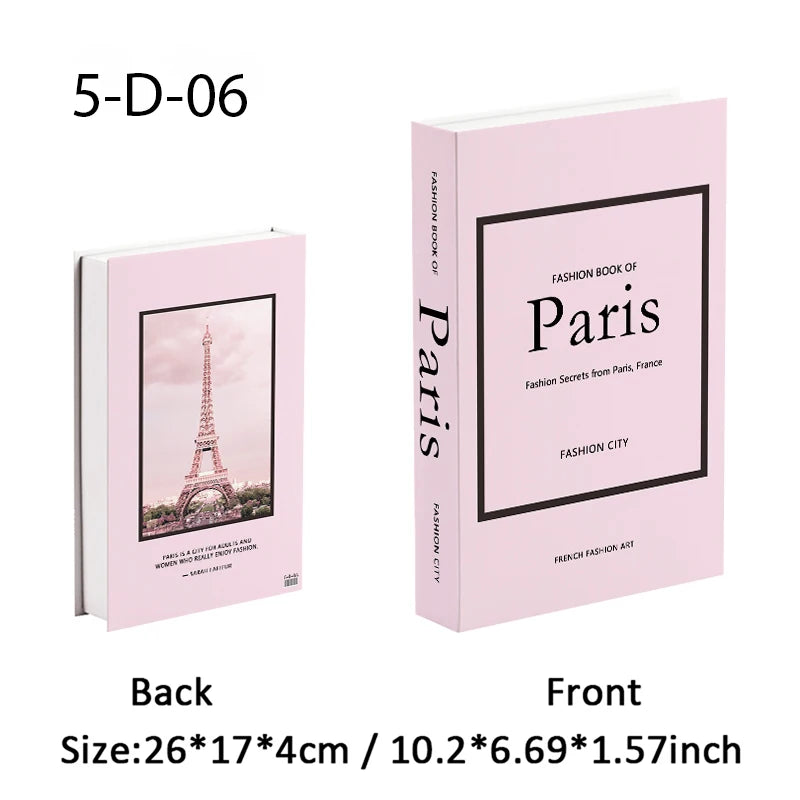 Aesthetic Fake Books Decor Set — Bedroom Shelf Ornaments
