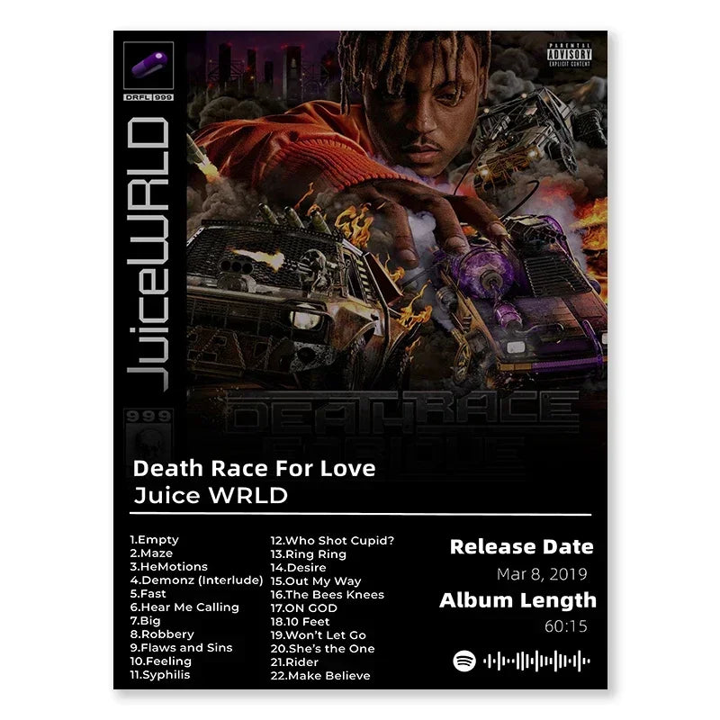 Hip Hop Music Poster — Aesthetic Canvas Wall Art