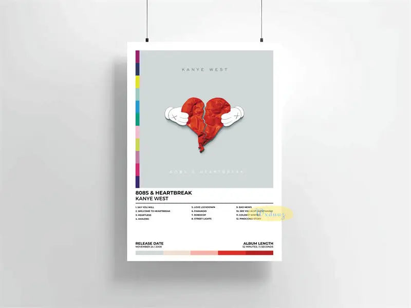 Kanye West Album Poster — Aesthetic Music Wall Art