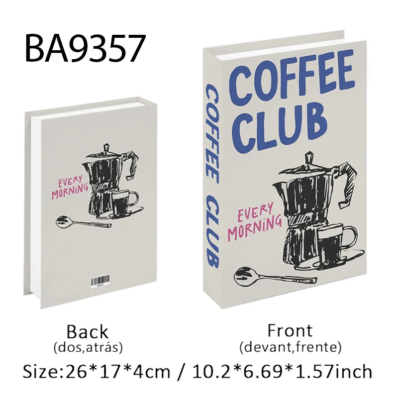Aesthetic Fake Books Decor Set — Bedroom Shelf Ornaments