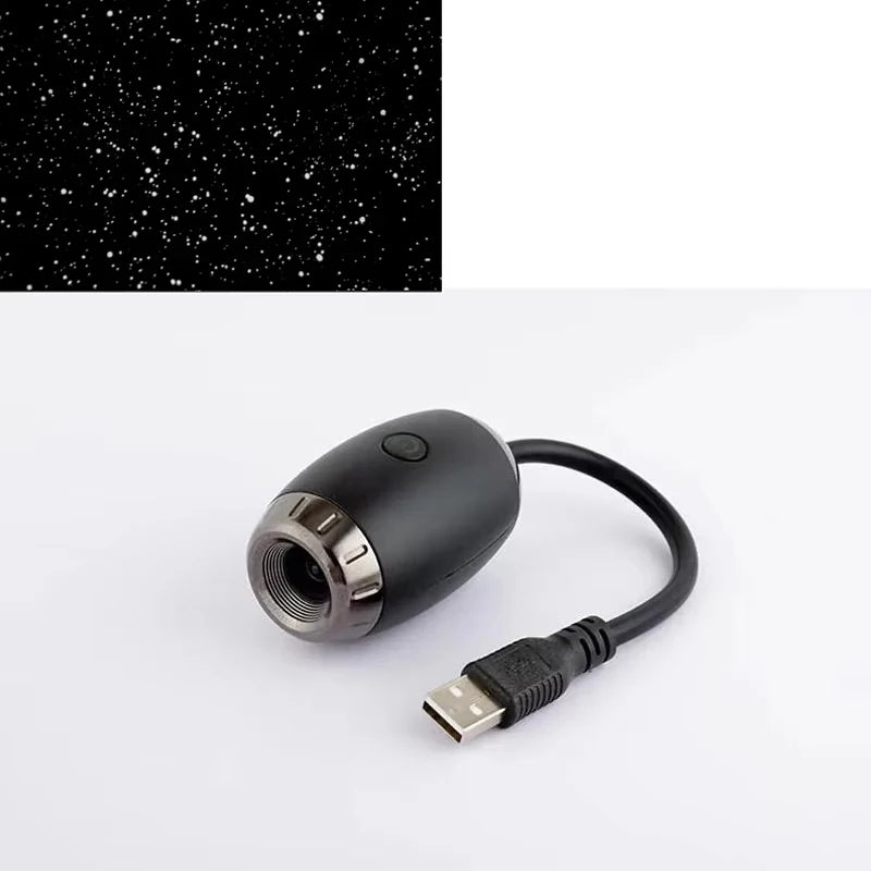 LED Starry Sky Galaxy Projector Night Light – USB Powered