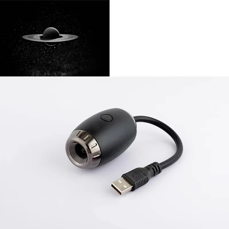 LED Starry Sky Galaxy Projector Night Light – USB Powered