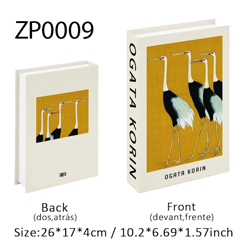 Aesthetic Fake Books Decor Set — Bedroom Shelf Ornaments