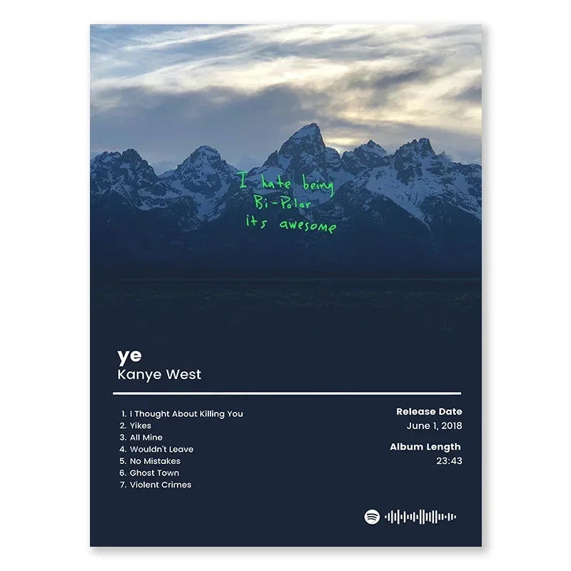Hip Hop Music Poster — Aesthetic Canvas Wall Art