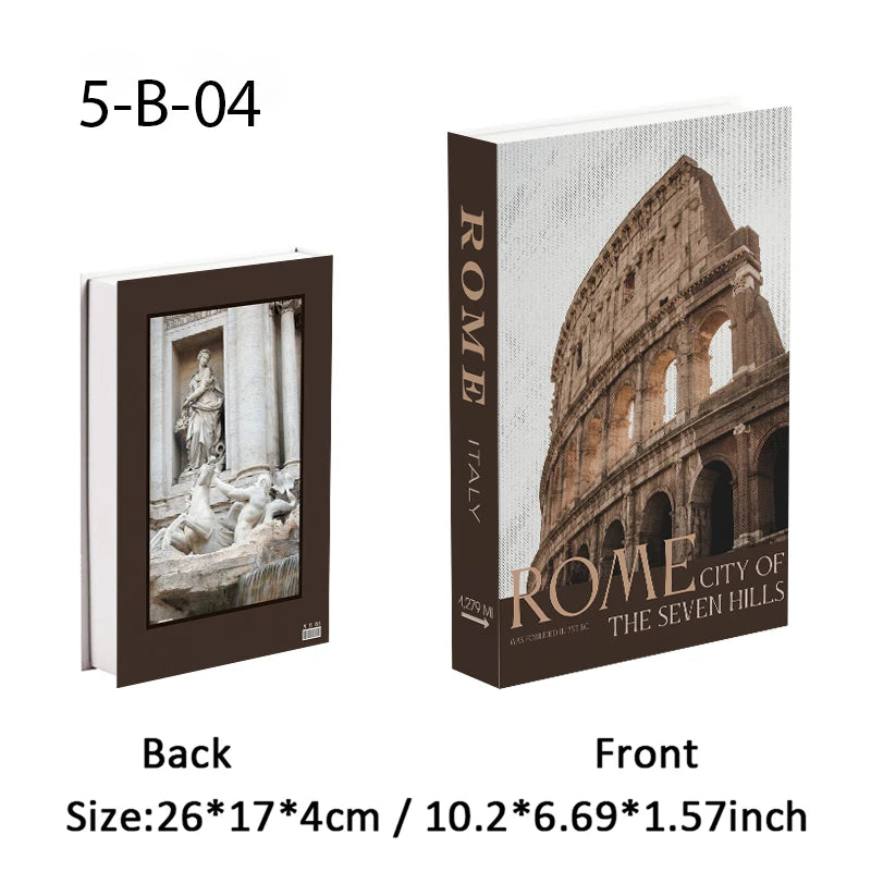 Aesthetic Fake Books Decor Set — Bedroom Shelf Ornaments