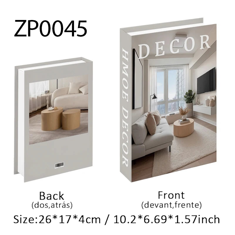 Aesthetic Fake Books Decor Set — Bedroom Shelf Ornaments
