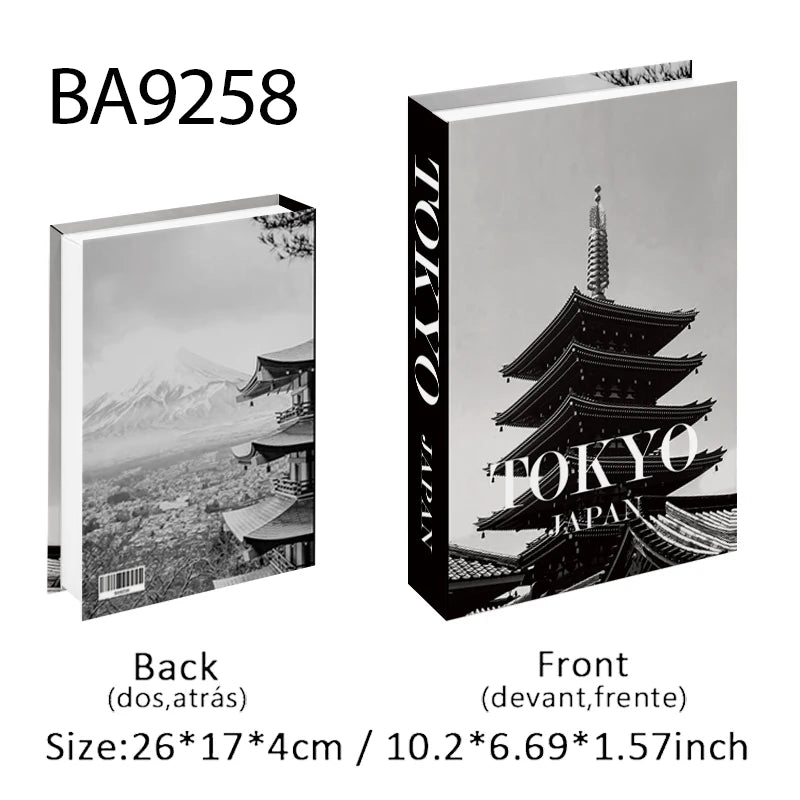 Aesthetic Fake Books Decor Set — Bedroom Shelf Ornaments