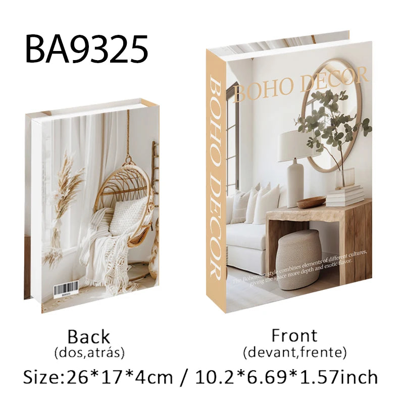 Aesthetic Fake Books Decor Set — Bedroom Shelf Ornaments
