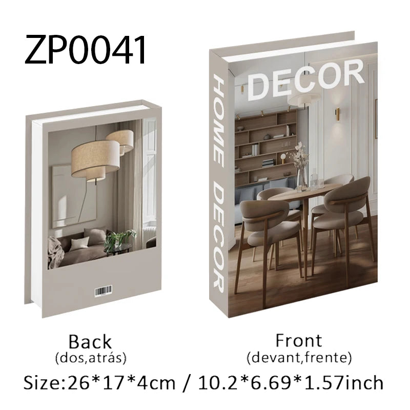 Aesthetic Fake Books Decor Set — Bedroom Shelf Ornaments