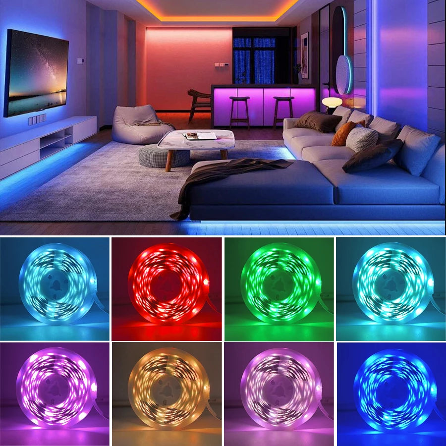 RGB LED Strip Lights with App & Remote Control