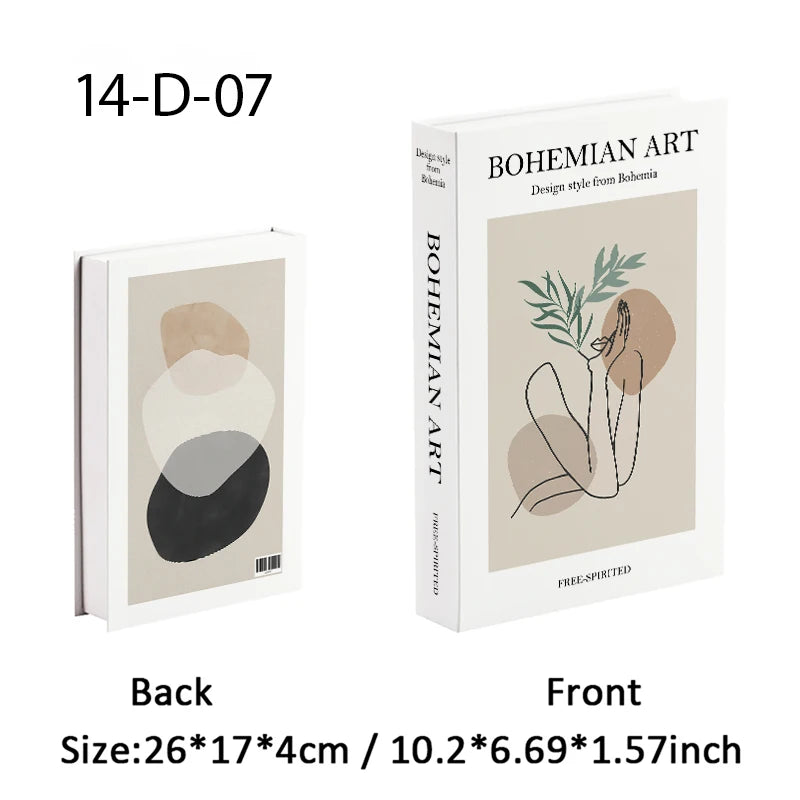 Aesthetic Fake Books Decor Set — Bedroom Shelf Ornaments