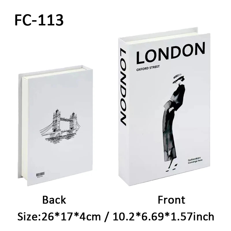 Aesthetic Fake Books Decor Set — Bedroom Shelf Ornaments