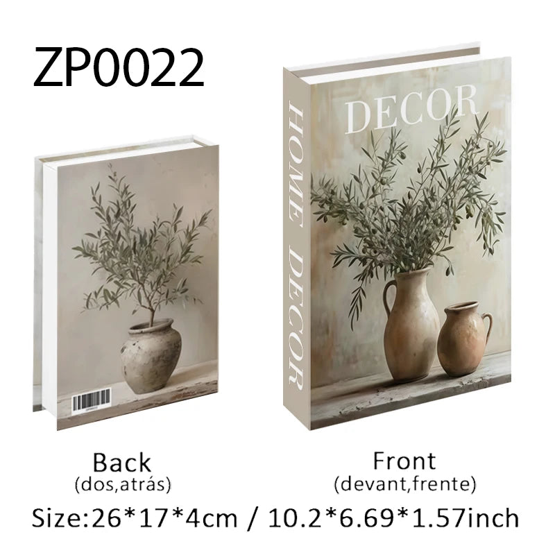 Aesthetic Fake Books Decor Set — Bedroom Shelf Ornaments