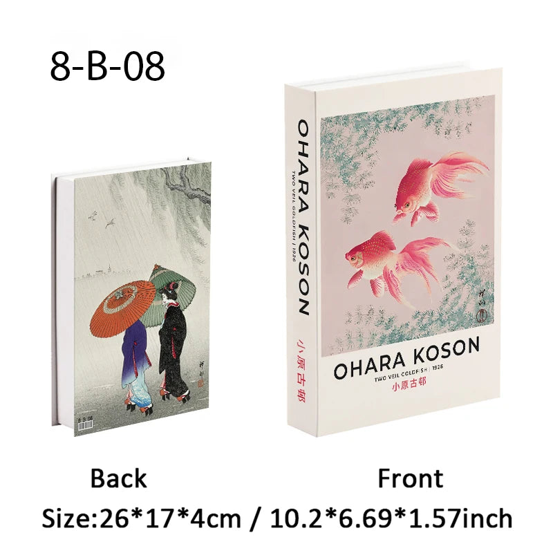 Aesthetic Fake Books Decor Set — Bedroom Shelf Ornaments
