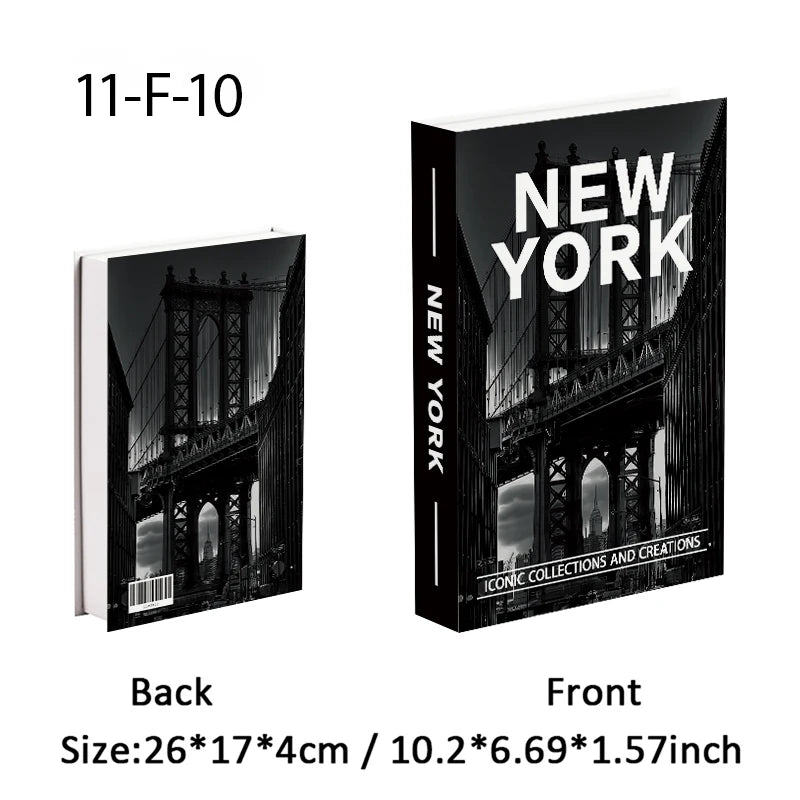 Aesthetic Fake Books Decor Set — Bedroom Shelf Ornaments