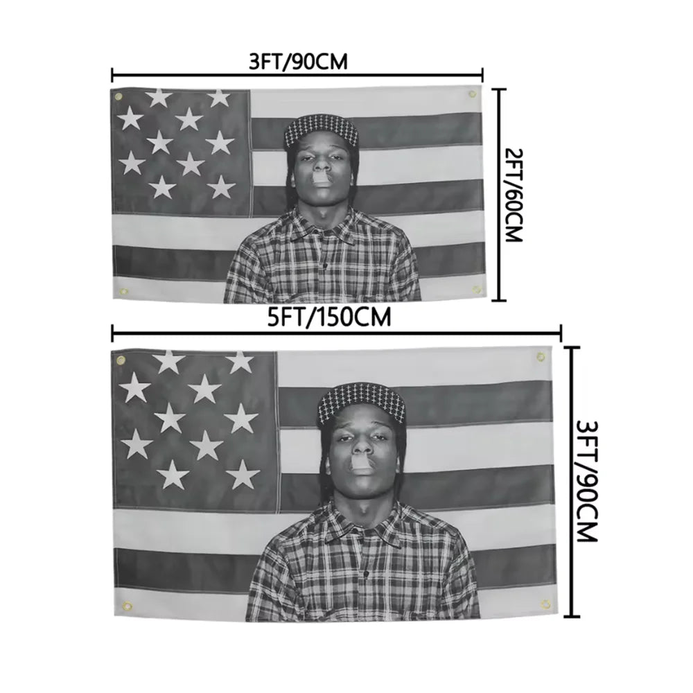 ASAP Rocky Flag Poster — Rapper Room Decor