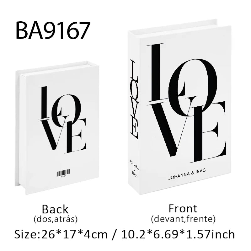 Aesthetic Fake Books Decor Set — Bedroom Shelf Ornaments