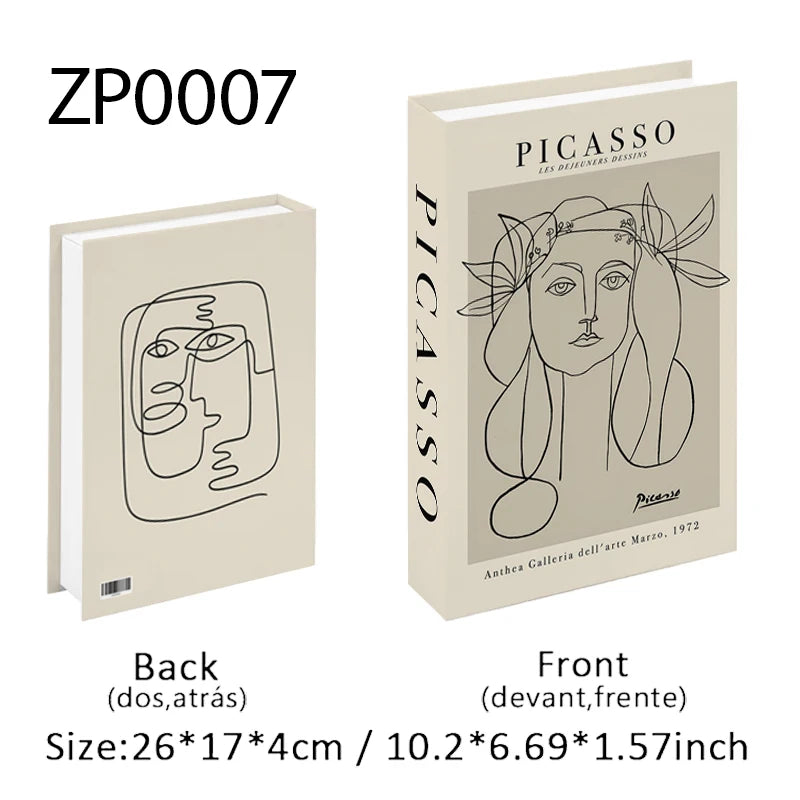 Aesthetic Fake Books Decor Set — Bedroom Shelf Ornaments