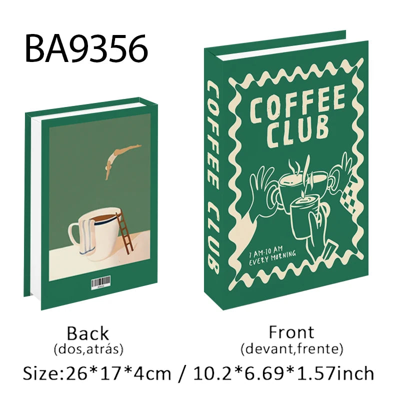 Aesthetic Fake Books Decor Set — Bedroom Shelf Ornaments