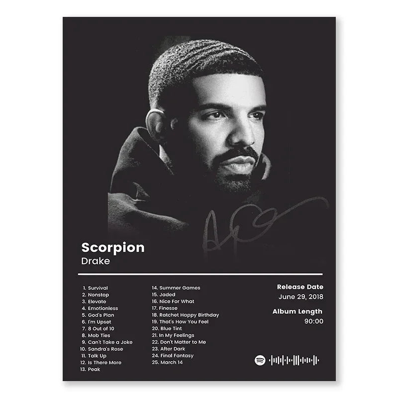 Hip Hop Music Poster — Aesthetic Canvas Wall Art