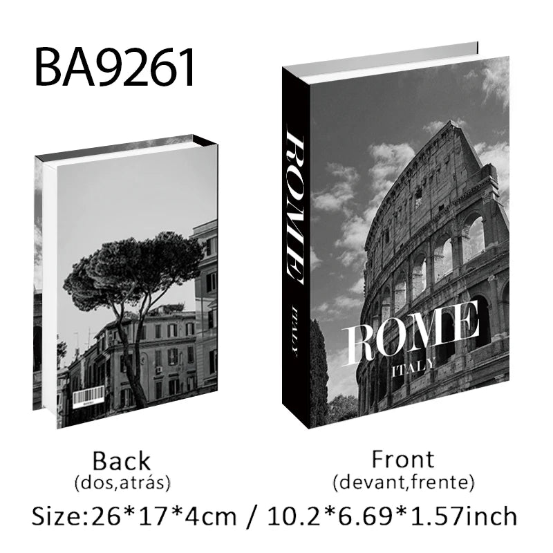 Aesthetic Fake Books Decor Set — Bedroom Shelf Ornaments