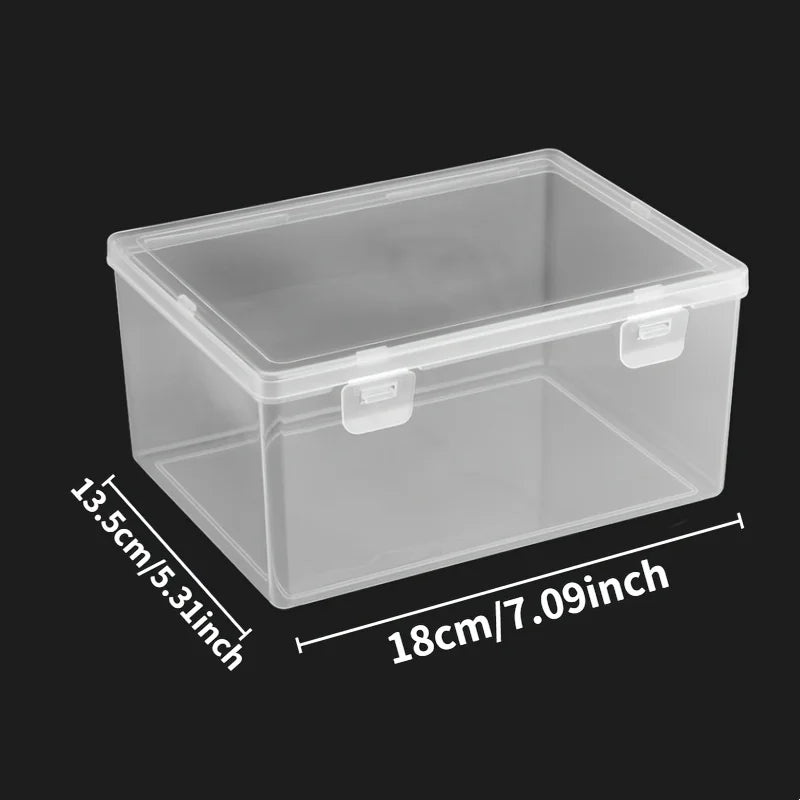 Large Clear Plastic Storage Box — Aesthetic Organizer