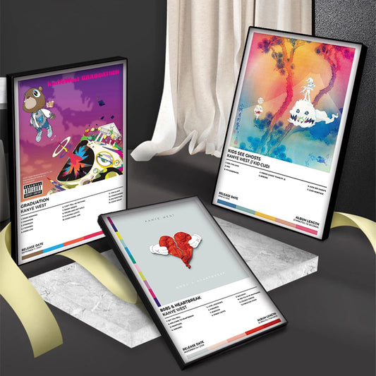 Kanye West Album Poster — Aesthetic Music Wall Art