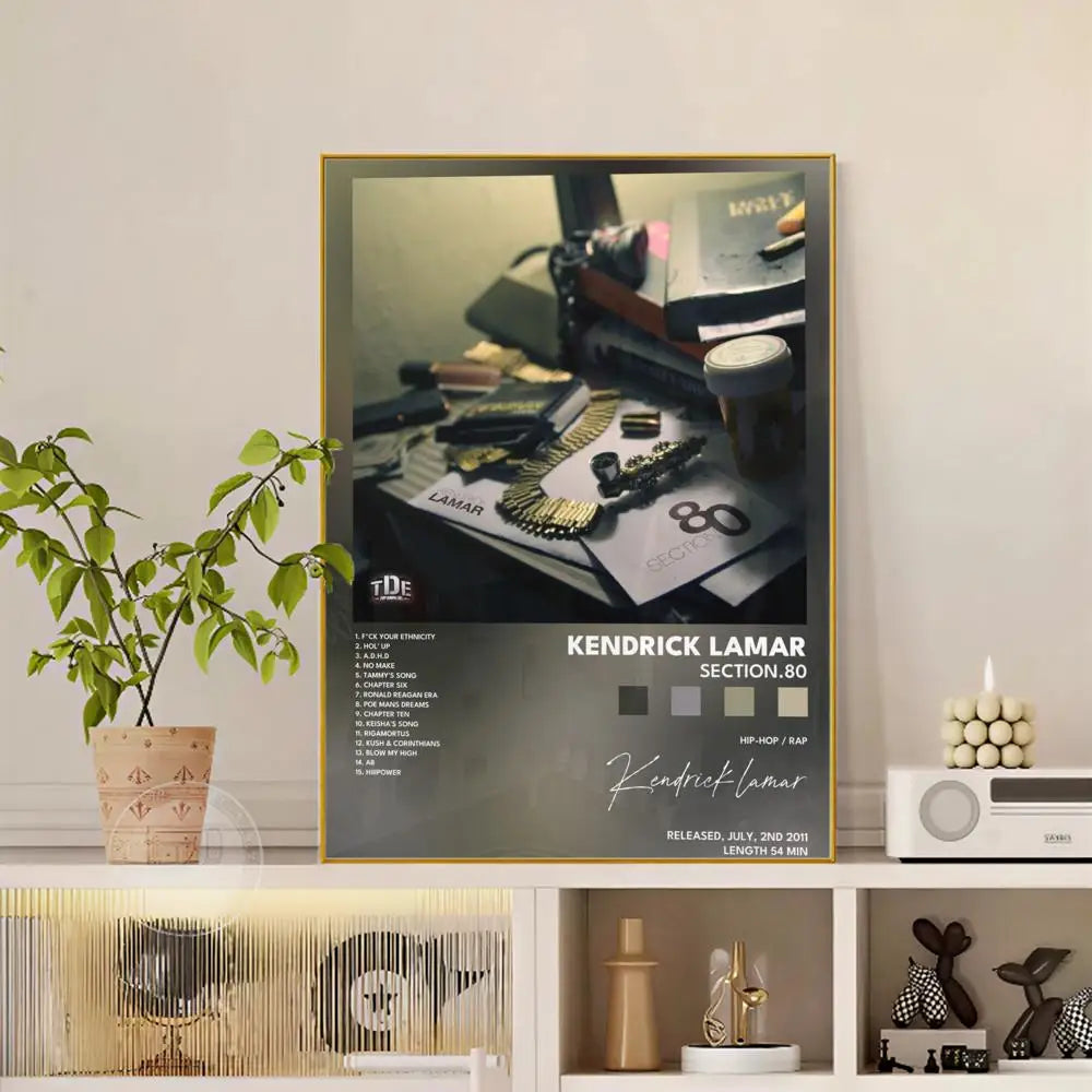 Kendrick Lamar Poster — Aesthetic Music Wall Art